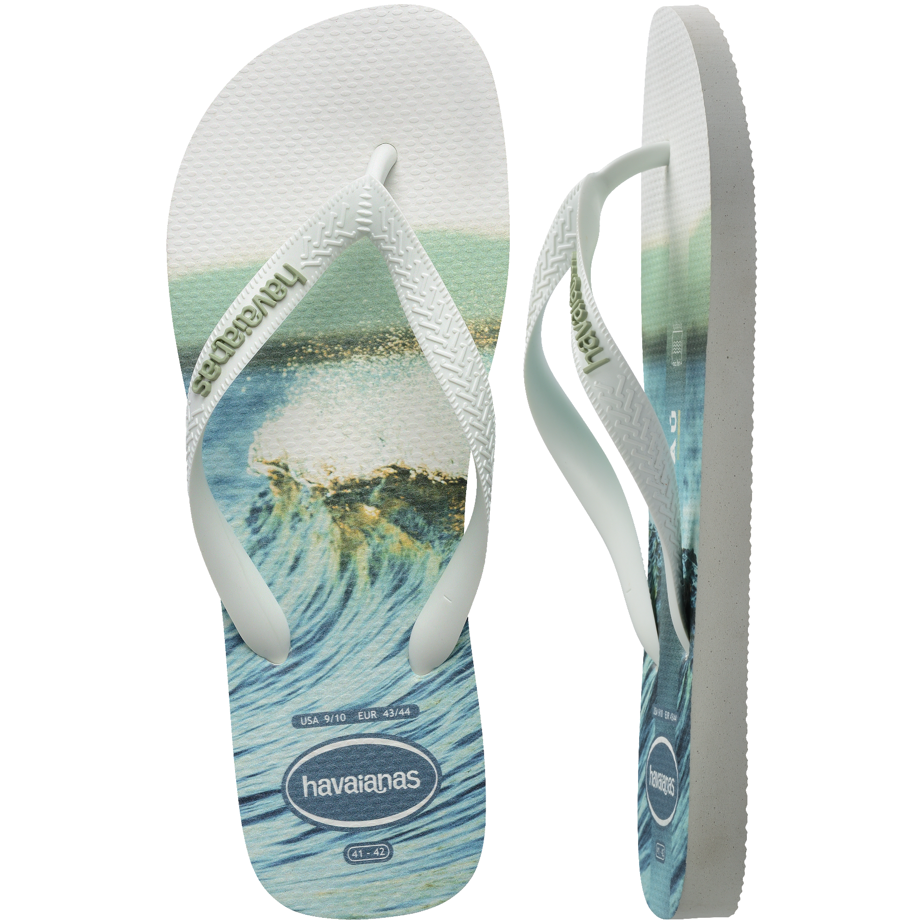 Men's Top Surfer I Flip Flops - WHITE/WHITE