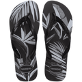 Men's Aloha Flip Flops - Black/Black/Grey