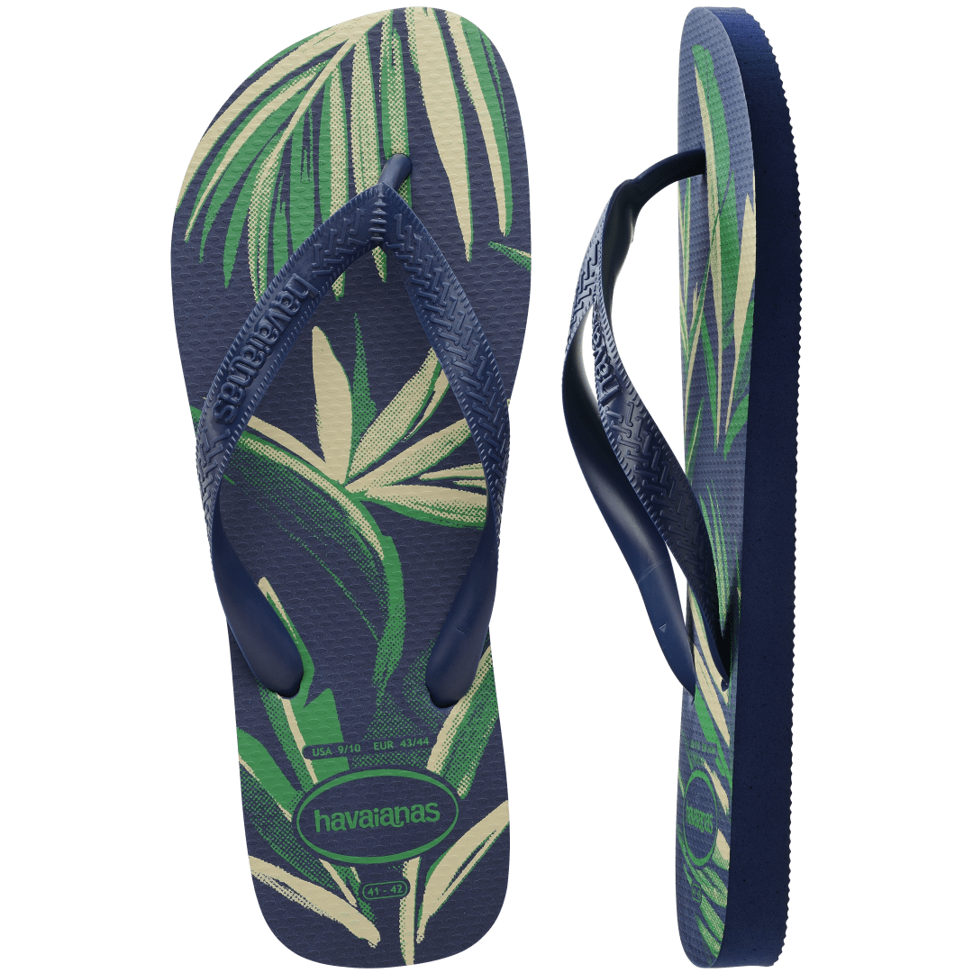 Men's Top Aloha Flip Flops - Navy Blue