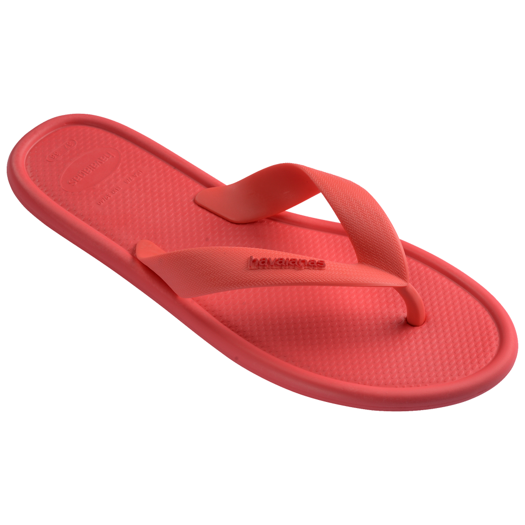 Women's Puffed Up Flip Flops - TROPICAL CORAL
